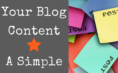 Planning Your Blog Content – A Simple Approach